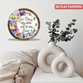 thumbnail image 4 of Round Glass Wall Clock, God Bless This Home And All Who Enter Wreath  Wall Clock from Heaven Wreath   Wall Clock for Homes, Bars, Offices, Man Caves, Garages, And Living Rooms., 4 of 8