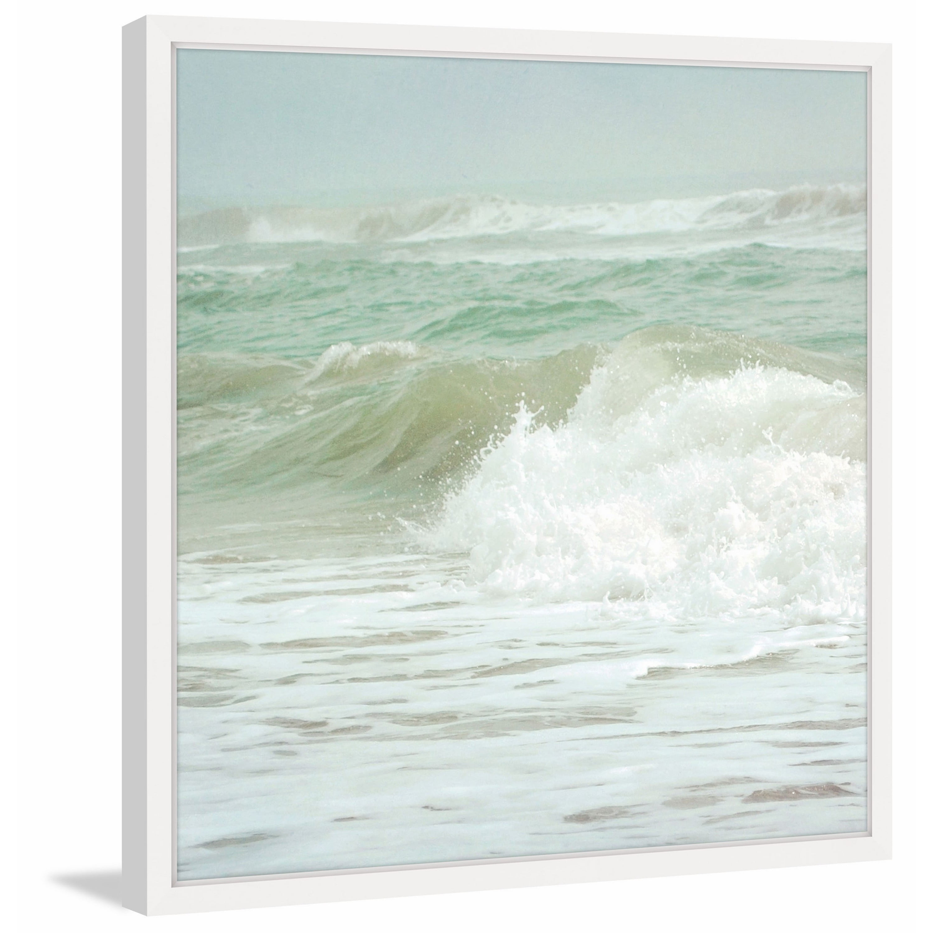 The Power of Sea Framed Painting Print