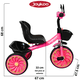 thumbnail image 4 of Triciclo para Niños Torreta con Luz y Sonido Ruedas de Eva Apto a partir de 2 Años Soporta hasta 20 kg - Rosa, 4 of 6