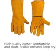 thumbnail image 5 of Yellow Leather Welding Gloves, 33cm/13inch, 5 of 7