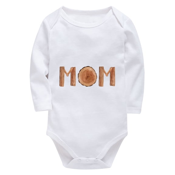 Mom Mama Mommy Newborn Hospital Outfit Boy Long Sleeve Baby Girl Coming Home Outfits Newborn Baby White Baby Clothes Unisex