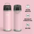 thumbnail image 6 of Thermos ICON Series Stainless Steel Vacuum Insulated Water Bottle w/ Spout, Pink, 24oz, 6 of 10