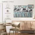 thumbnail image 4 of Elephant Stock Coastal Parade Wall Art - Horizontal Multi Panel Canvas - Living Room Wall Decor - Animal Multi Panel - Gray And Blue Decor By Norman Wyatt Jr. - 23" x 14", 4 of 4