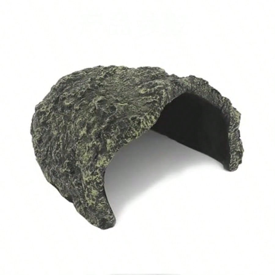 Large Rock Cave Hideout For Reptiles Amphibians Ideal For Bearded Dragons Turtles Snakes Lizards Geckos Tortoises Small Pets Terrarium Aquarium Decor Safe Reptile Habitat