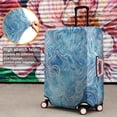 thumbnail image 4 of Blue White Tie Dye Wave Pattern Luggage Cover Fashion Suitcase Cover Baggage Covers Fit 25-28 Inch Luggage (Go Travel), 4 of 5