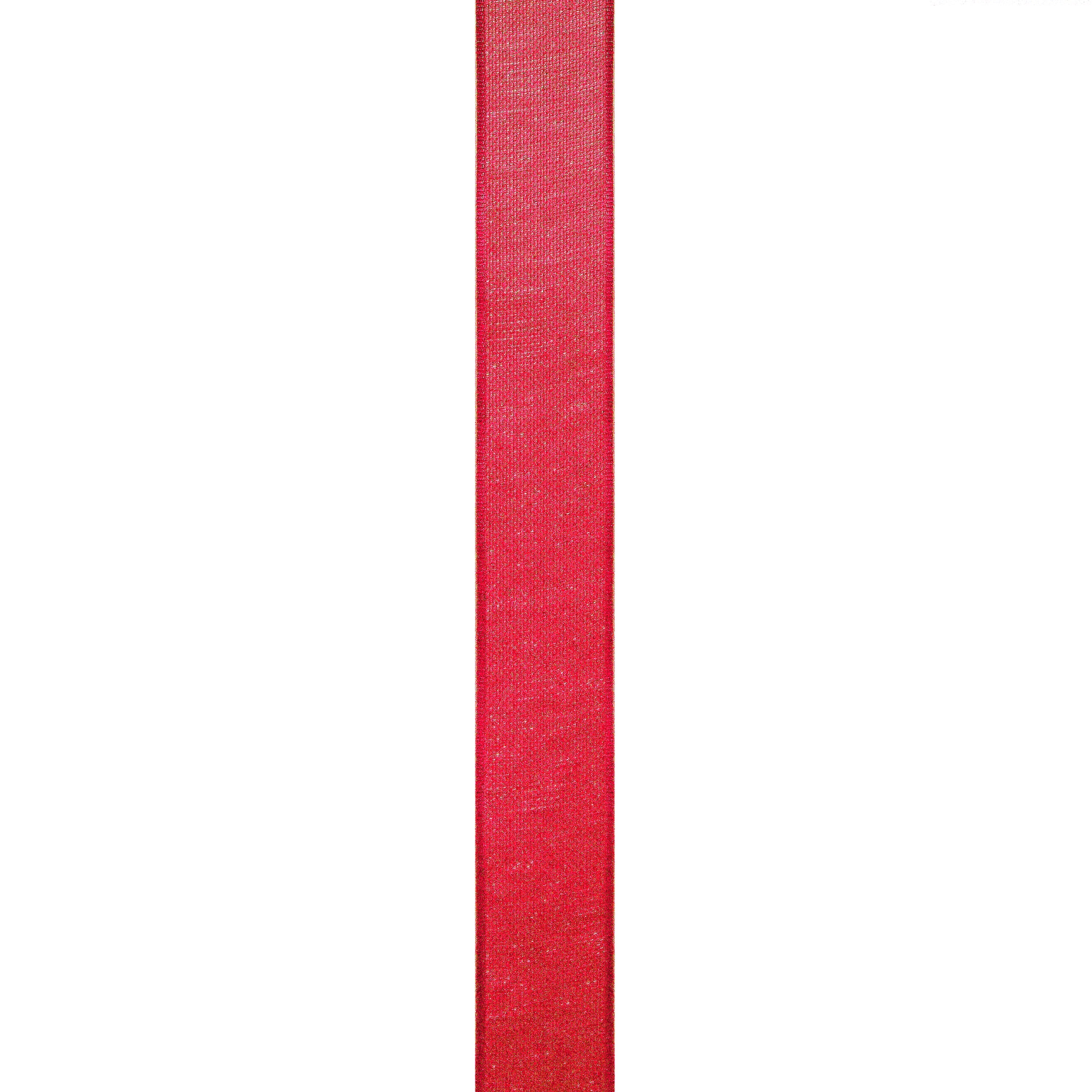 Red Sheer Organza Ribbon for Crafts and Gift Wrap, 3/8" x 100 Yards by Gwen Studios