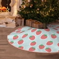 thumbnail image 5 of Sikiie Hand Drawn Strawberry Nativity Christmas Tree Skirt, Jesus Christian Winter Holiday Tree Mat Decoration(30-48IN)30", 5 of 6