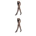 thumbnail image 3 of sweethay Medias negras Varios patrones Estiramiento del muslo Accesorio de cosplay Medias de disfraces Dulce regalo Ropa de mujer Panty-hose Type1 NO1, 3 of 6
