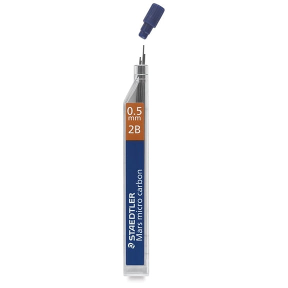Staedtler Mars Fineline Leads - 0.5 mm, 2B, Pack of 12