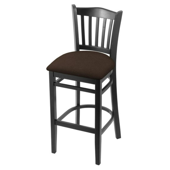 3120 30" Stool with Black Finish, Rein Coffee Seat