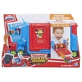 thumbnail image 2 of Transformers Rescue Bots Academy Flip Racers Optimus Prime Trailer, 2 of 13