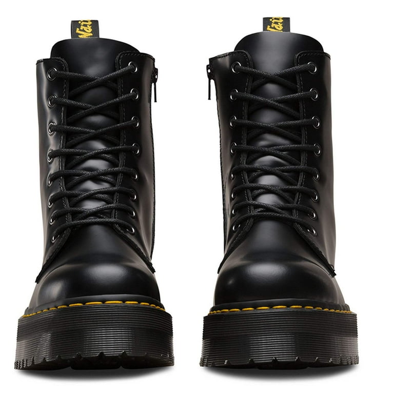 Dr. Martens Womens Jadon 8 Leather Boots Shoes Platform Style Black Walmart