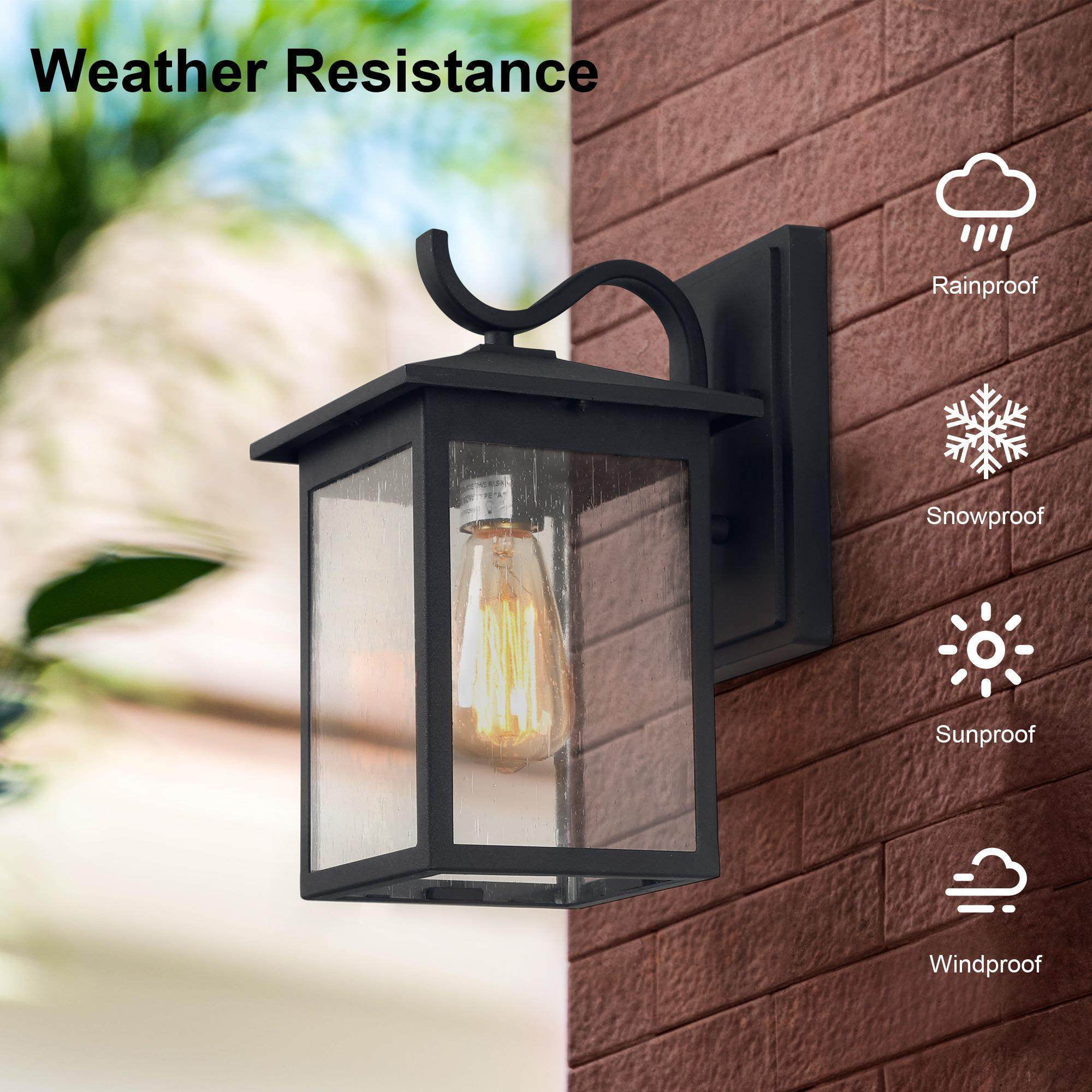 Indoor & Outdoor Lantern Brushed Gunmetal with Laminated Walnut Wooden