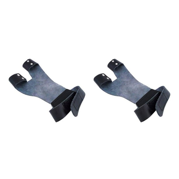 Soidarity Herramienta de Protector de mano ajustable Tiro Guantes de protección portátiles Protector Lavable Equipo al aire libre Equipo Negro 2piezas