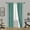 Teal, variant on 1 Pair light blocking room darkening solid Teal Blue color 84" lenght X 35" wide Blackout window panel curtain for living room décor Noa