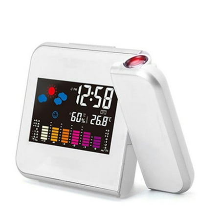 

ODOMY Projection Alarm Clock with Temperature and Humidity Weather Monitoring