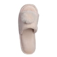 thumbnail image 4 of Popeez Girls's Lovely Pom-Pom House Slipper 13/1, Beige, 4 of 5