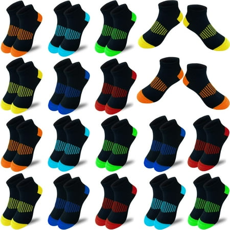

Jamegio boy socks 18 Pairs kids Low Cut socks Half Cushion Sport Ankle Athletic Sock for Little Big Kids Size Age 3-14 Years (3-5 Years)