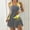 Gray, variant on Naittoop Modest Tankini Swimsuit for Women Color Block Tank Tops with Slit Skirted Shorts Athletic Two Piece Bathing Suits