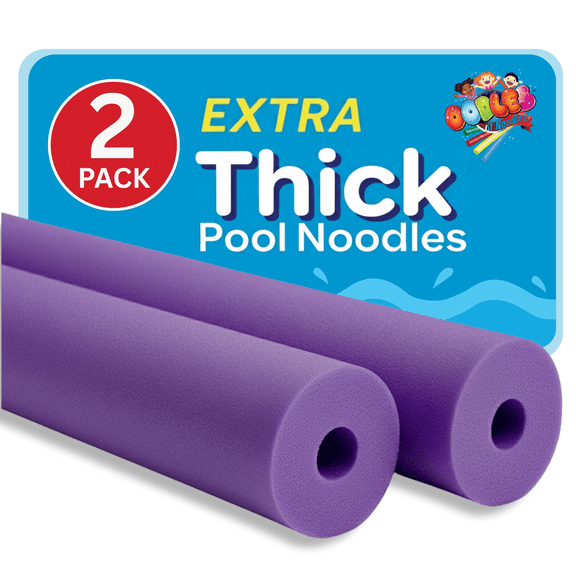 Oodles of Noodles Premium Jumbo XL Foam Pool Swim Noodles, 2 Pack