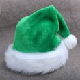 thumbnail image 3 of Meidiya - Gorro navideño para adultos, color rojo, verde, azul y negro, elástico, resistente al viento, sin ala, tela cálida, adorno para fiesta navideña, para club, 3 of 6