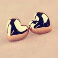thumbnail image 2 of Ruanlalo 1 Pair Fashion Women Cute Small Heart Charm Ear Stud Earrings Jewelry Xmas Gift Gold, 2 of 6