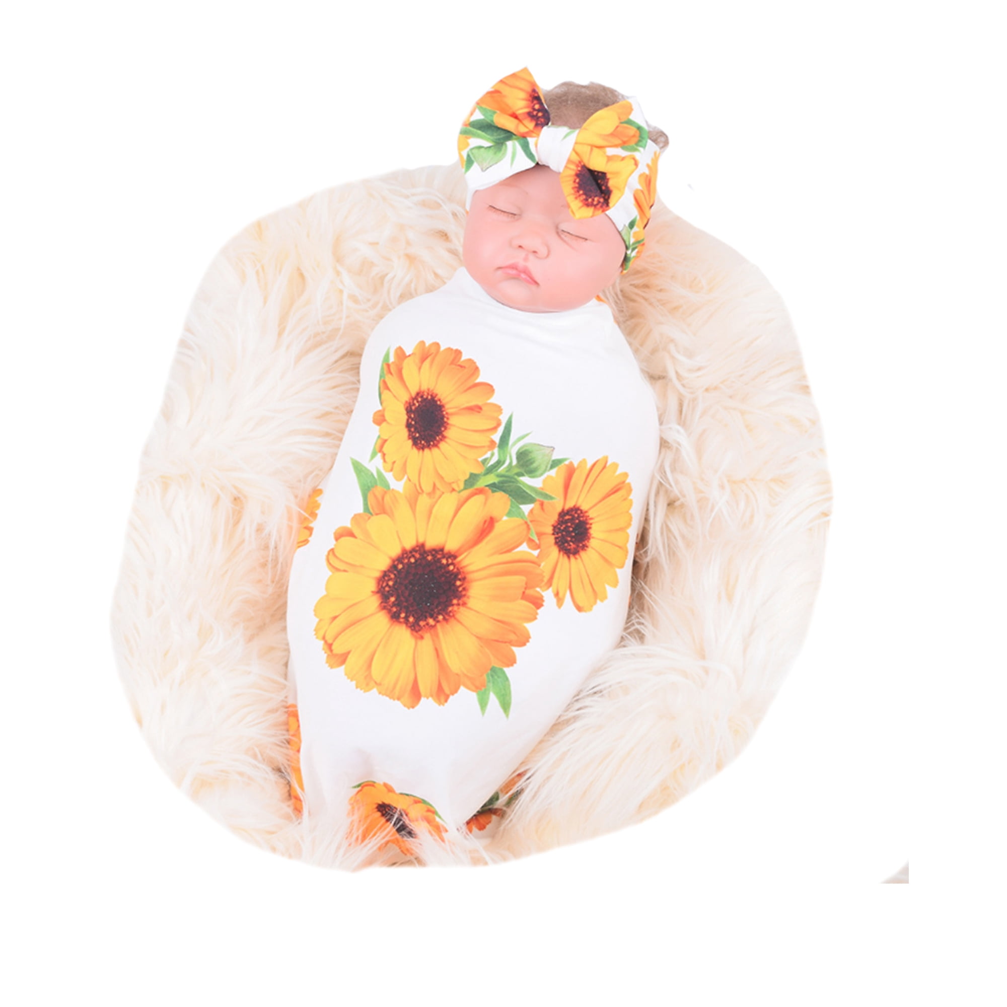 receiving blanket and headband