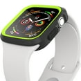 thumbnail image 4 of Case for Apple Watch Series 7 45mm Shockproof Protective Heavy Duty Bumper Cover Case - Impact Resistant - Shock Absorbent iWatch Case for Women, Men, Kids, Black, Neon Green, 4 of 5