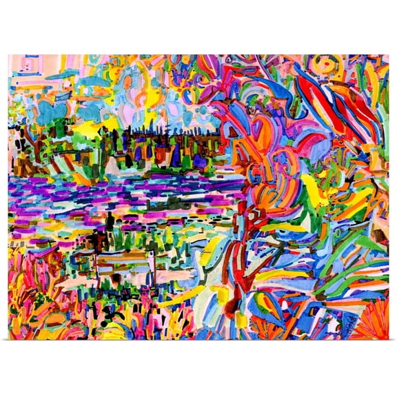 Great BIG Canvas | Rolled Josh Byer Poster Print entitled A Bouquet For Kitsilano