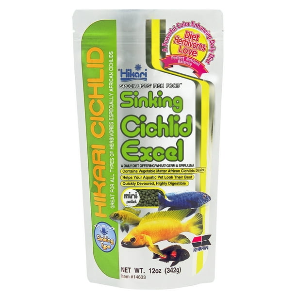 Hikari® Sinking Cichlid Excel® Mini Pellet Fish Food 3 Oz