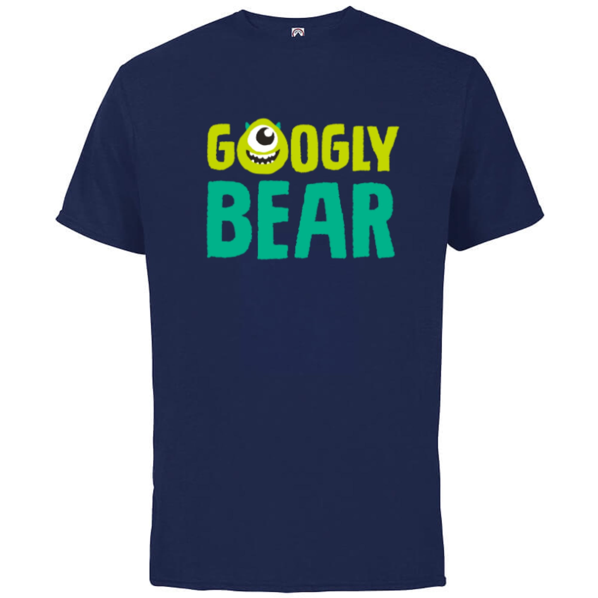 Disney Pixar's Monsters, Inc. Mike Googly Bear - Short Sleeve Cotton T-Shirt for Adults - Heather - Walmart.com