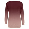 thumbnail image 6 of Meichang Blouses for Women Fall 2023 Trendy Gradient Print Blouse Casual Crewneck T-Shirts Long Sleeves Shirts with Pockets, 6 of 6
