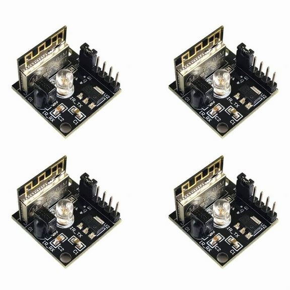 4X ESP8285 ESP-01M IR Transceiver Wifi Wireless Module Remote Control Switch Development Learning Board Esp 8285 ESP-01M,4 x Wifi Wireless Module,black
