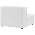 thumbnail image 4 of Modway Mingle Vegan Leather Armless Chair in White, 4 of 8
