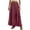 Brick Red-Skirt, variant on Womens Wide Leg Midi Skirts High Rise Comfortable Fit Casual Everyday Brick Red L