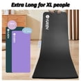 thumbnail image 3 of YR Extra Thick 20mm Yoga Mat High-density NBR Foam Pilates Exercise Stretching Fitness Mats, 76” x 24”, Black, 3 of 9