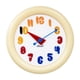 thumbnail image 3 of Reloj de pared nórdico colgante, redondo, moderno, decorativo, silencioso, adorno de reloj artístico para Amarillo colorido, 3 of 9