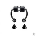 thumbnail image 1 of Non Piercing Magnetic Nose Rings Fake Septum Segment Helix Tragus Faux-ClickerS K1Y92, 1 of 7