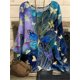 thumbnail image 1 of Jersey con estampado para mujer, camiseta informal a la moda, cuello redondo, Top de gran tamaño, estilo Simple, manga larga, Otoño, 2022, 1 of 4