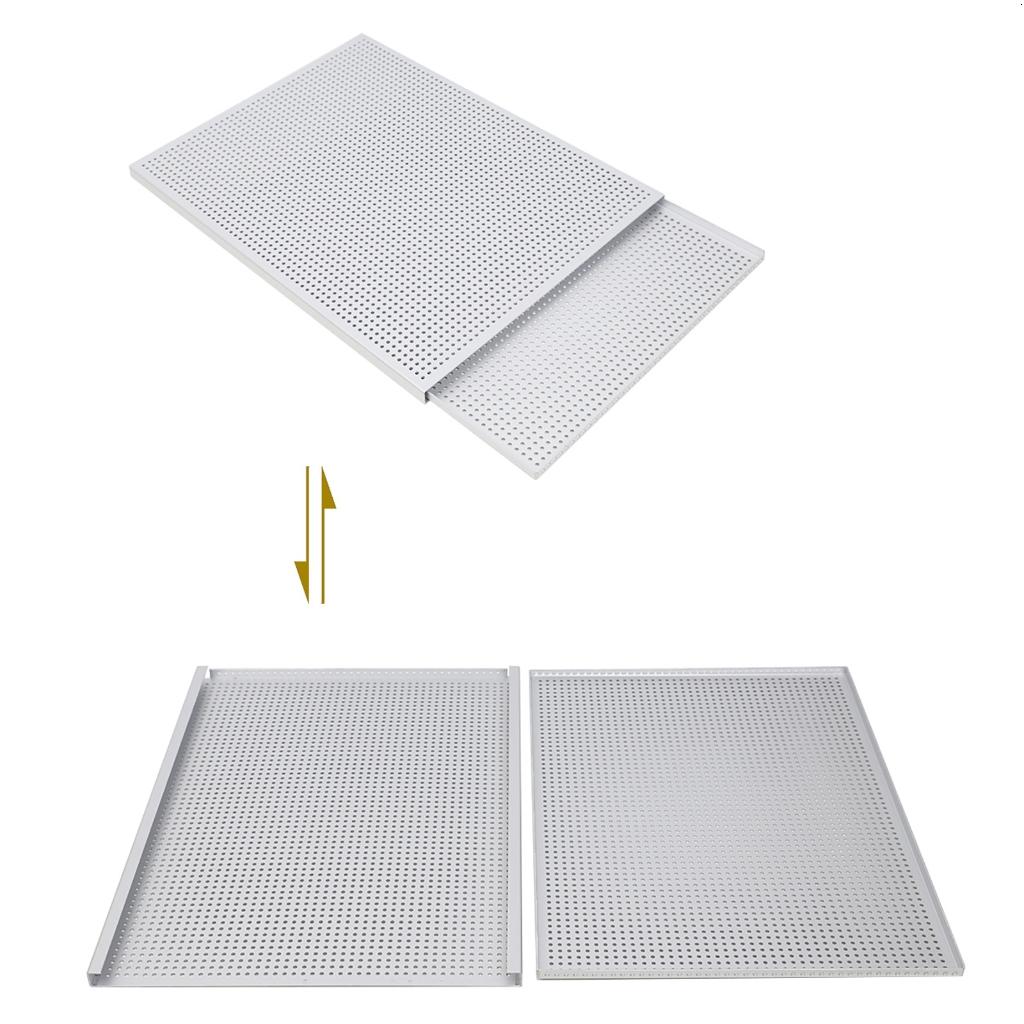 hejhncii Set Of 2 Aluminum Oven Baking Sheet Puff Pastry Tray Nonstick Perforated Dish for Meat and Dessert Mille Feuille Pans