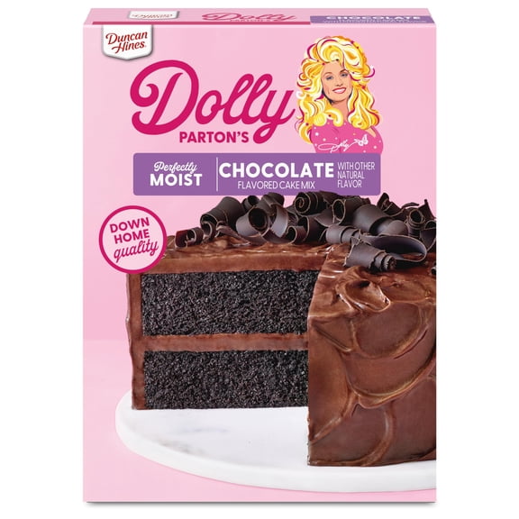 Pack of 2 - Duncan Hines Dolly Partons Favorite Chocolate Flavored Cake Mix, 15.25 Oz.
