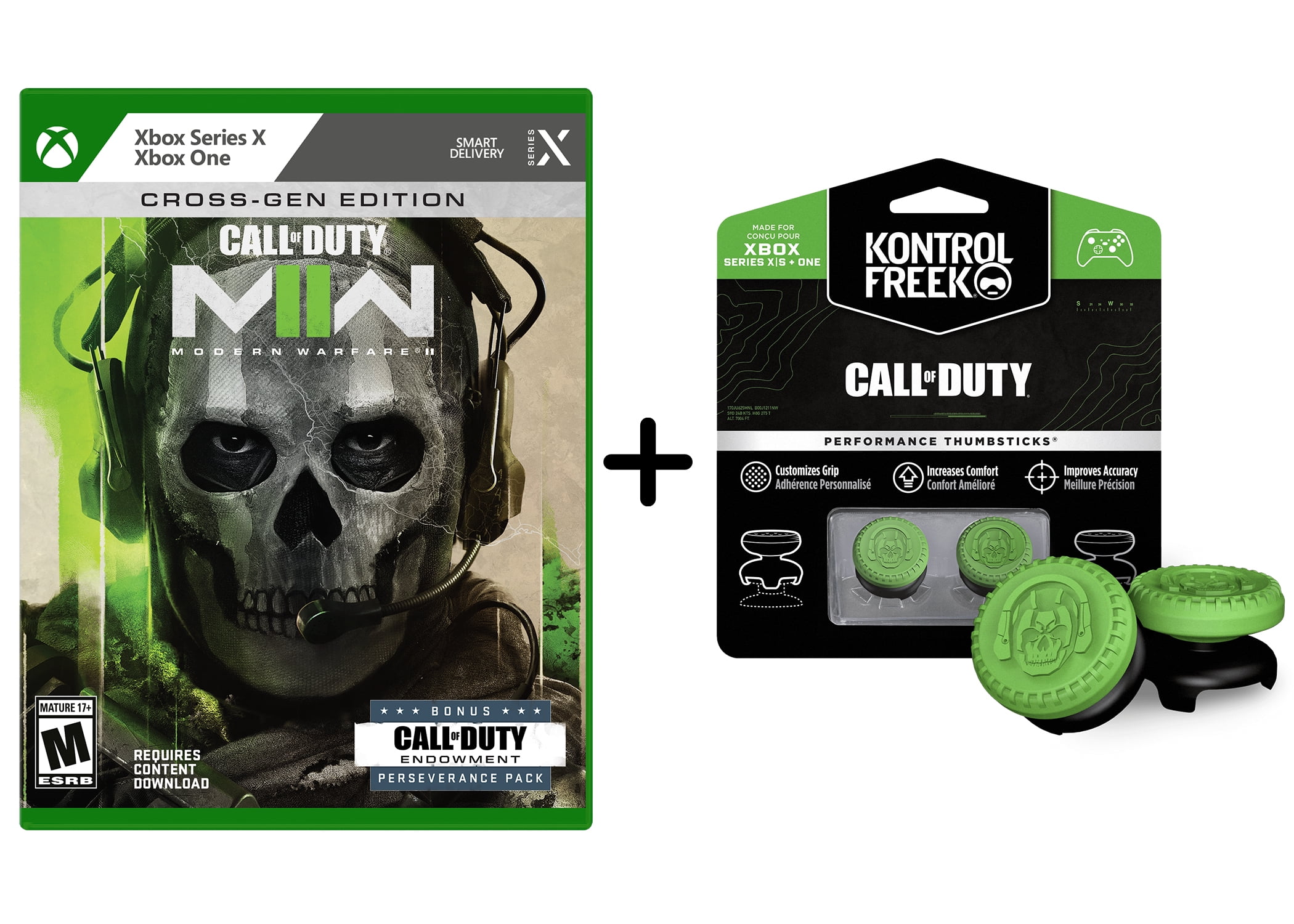 Call Duty Modern Warfare II: C.O.D.E. Edition: Cross-Gen Bundle - Xbox Series X + KontrolFreek Thumbstick Walmart.com