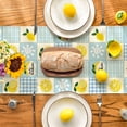 thumbnail image 5 of Sm:)e Patchwork Buffalo Plaid Lemon Summer Table Runner 13 x 72 Inch, Seasonal Summer Lemon Kitchen Dining Table Decoration for Home Party Decor, 5 of 6
