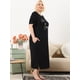 thumbnail image 4 of Women's Plus Size Nightgown Cat Print with Pocket Sleep Dress Sleepwear Black 4X, 4 of 6