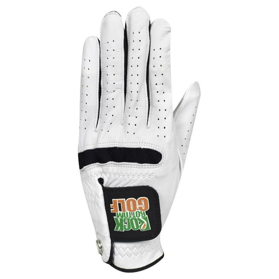 Rock Bottom Golf MLH Cabretta Leather Glove (5-Pack) White/Black Cadet Medium