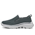 thumbnail image 5 of Men's Breathable Mesh Slip-On Walking Shoes, Lightweight No-Tie Casual Sneakers with Cushioned Thick Sole, Comfortable Footwear for Seniors, Travel, and Everyday Wear, 5 of 10