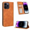 thumbnail image 2 of Dteck for Apple iPhone 13 Pro Max RFID Blocking Card Slots Holder Premium PU Leather Magnetic Kickstand Shockproof Removable Flip Protective Cover,Brown, 2 of 6