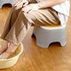 thumbnail image 5 of Taburete pequeño para inodoro, taburete para pies, taburete antideslizante grueso para inodoro, baño Amarillo, 5 of 7