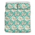 thumbnail image 1 of Juego de cama Hawaiian Tropical Floral Polynesian Azul, 1 of 3