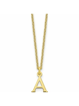 JewelersClub Initial Letter Pendant for Women, Customizable Sterling Silver  K AlphabetMonogram Necklaces for Girls, Cursive Script Capital Letters